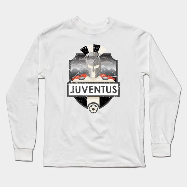 Juventus Emblem Vintage Long Sleeve T-Shirt by Mandra